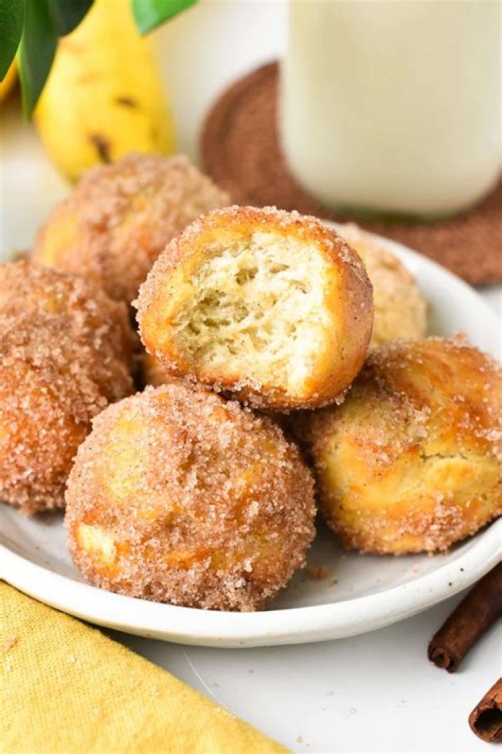 Deliciously Simple 2 Ingredient Banana Donut Holes
