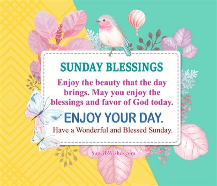 Embracing The Joy Of Sunday Blessings