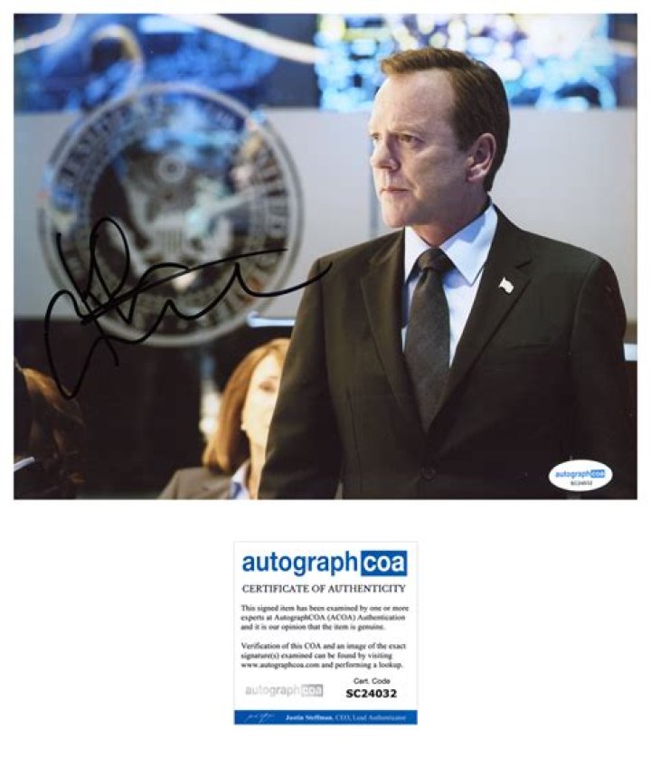 Kiefer Sutherland Autograph: A Collector's Dream