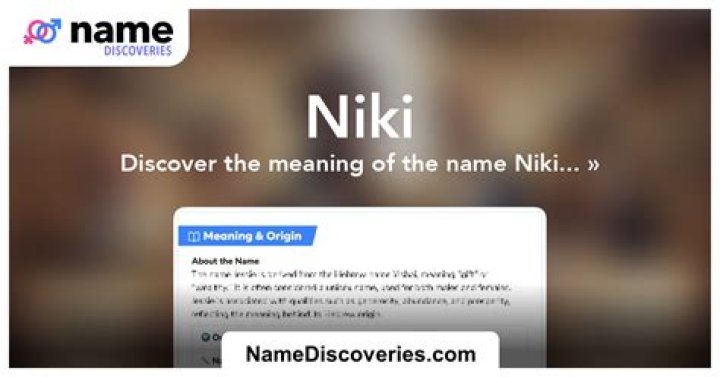 Niki Name Meaning: Unraveling The Essence Of A Beautiful Name