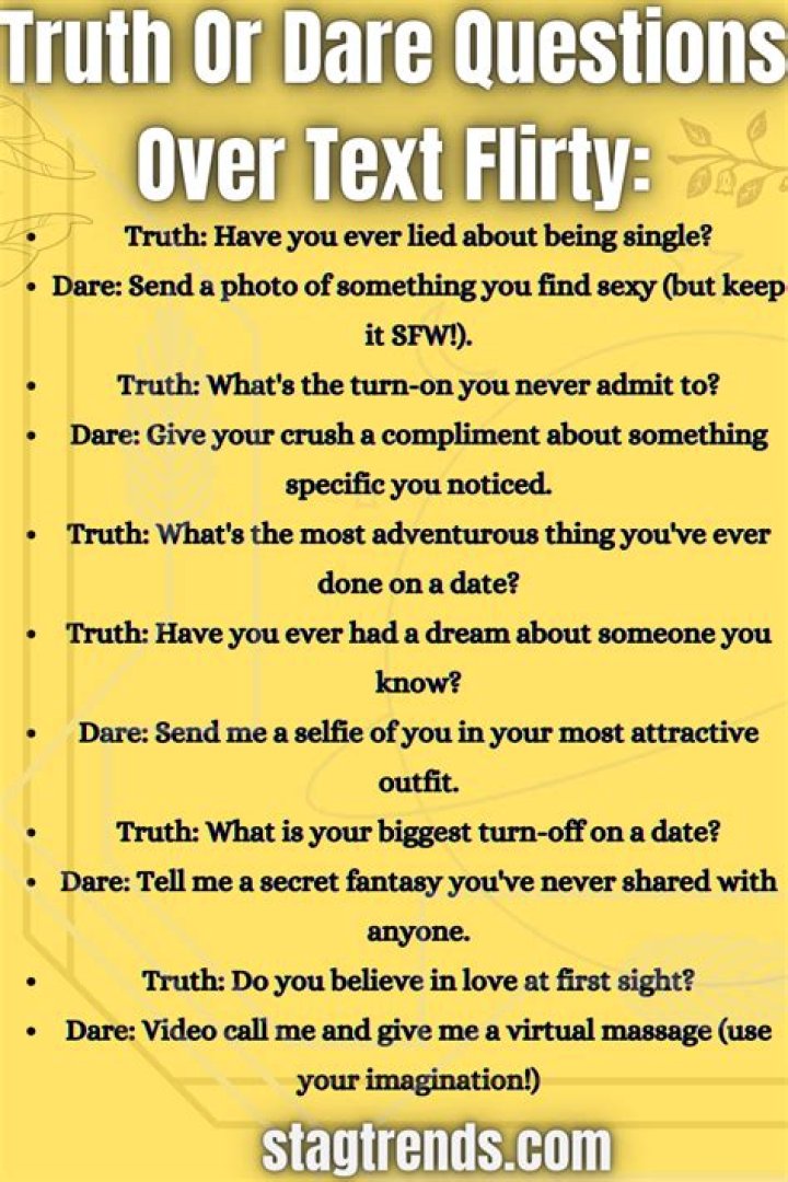 Spice Up Your Conversations: Truth Or Dare Questions Over Text